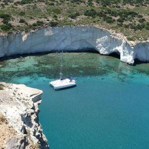 Honeymoon Catamaran Cruise in Milos