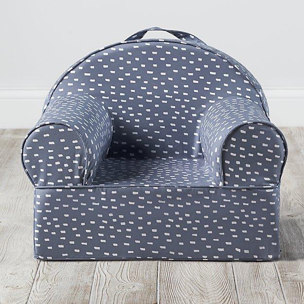Small Blue Dash Nod Chair