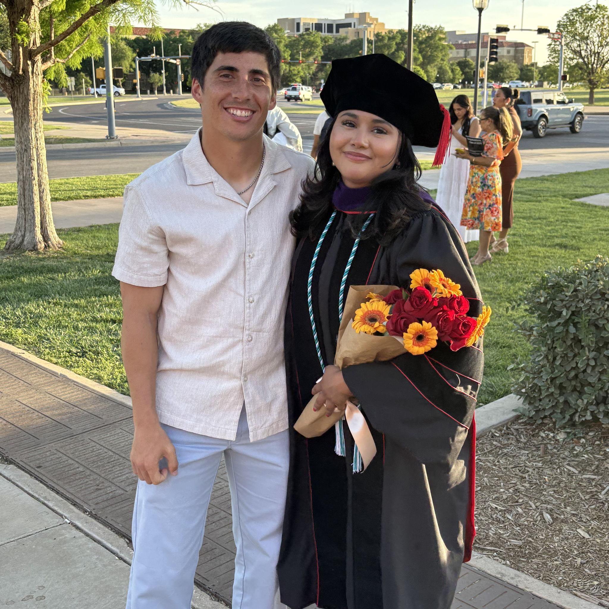 5/17/25: The third and final graduation we went through together, Jackie's law school graduation from Texas Tech!