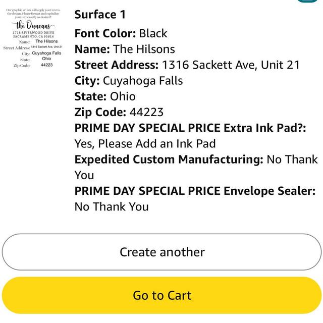 Personalized Self-Inking Address Stamp | Envelope Return Address Stamp for Couples and Families | Custom Rubber Address Stamp (Large)