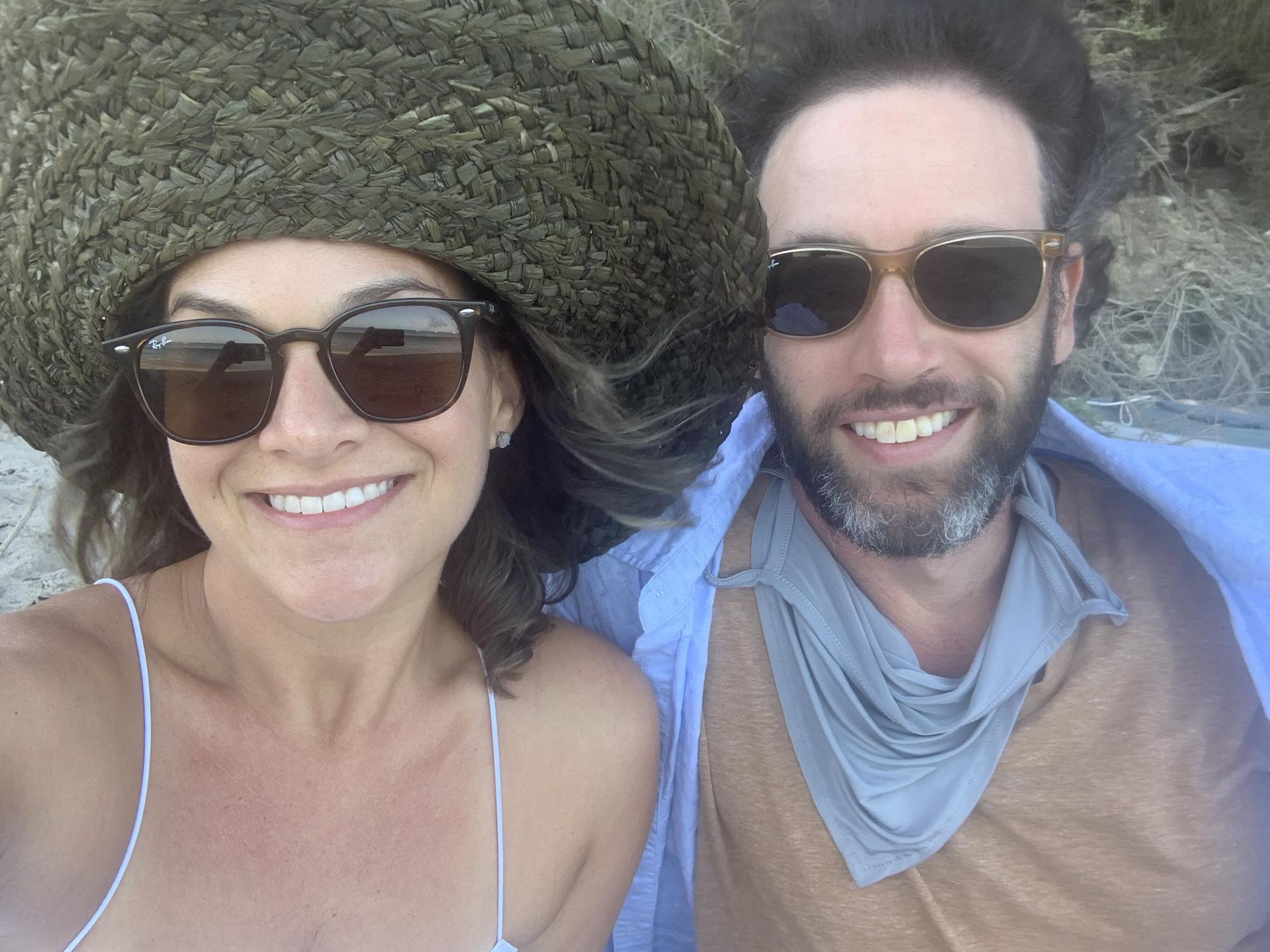 Hanging out in Paradise Cove, Malibu while visiting Shari’s friends Geoff and Alana, august 2020