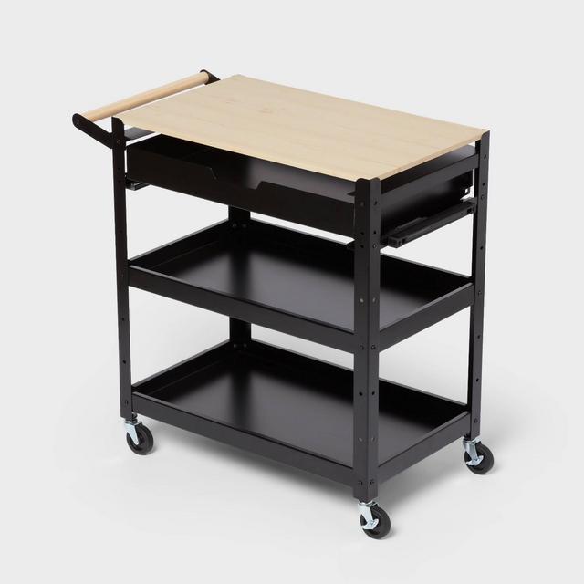 3 Tier Metal Rolling Service Cart - Brightroom™