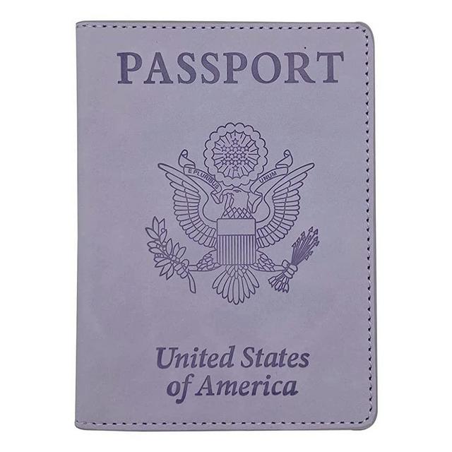 Pakala66 Passport and Vaccine Card Holder Combo, Passport Holder with Vaccine Card Slot, PU Leather Passport Cover Case for Women Men, (22-Purple)