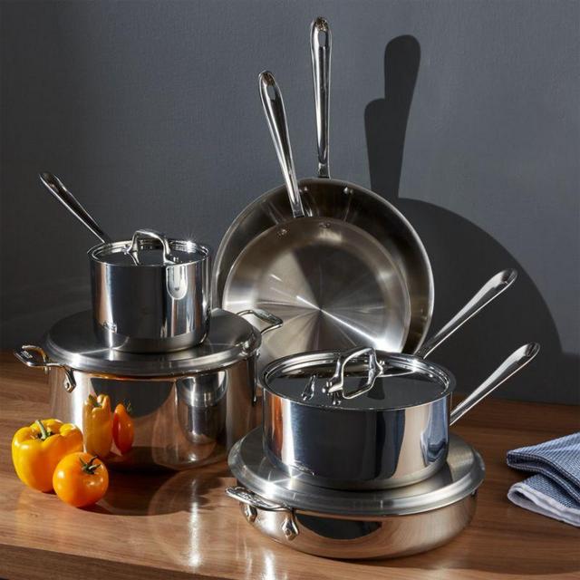 All-Clad ® d3 Stainless 10-Piece Cookware Set with Bonus