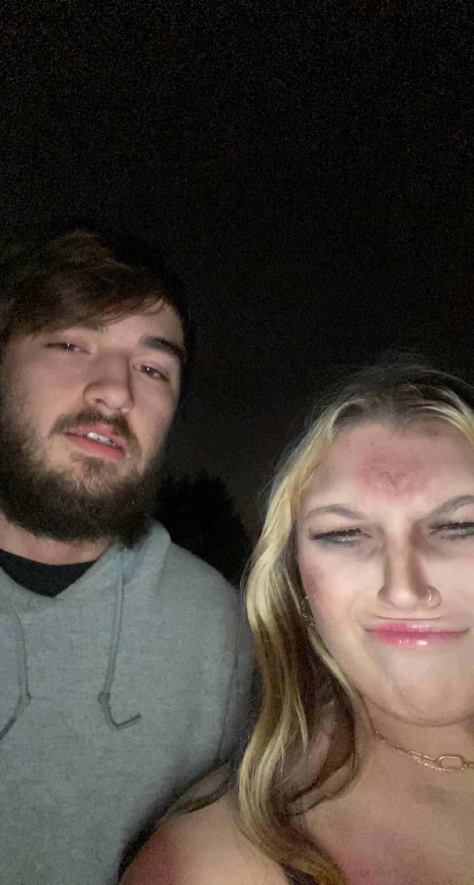Frankenstein and his bride, Halloween 2021