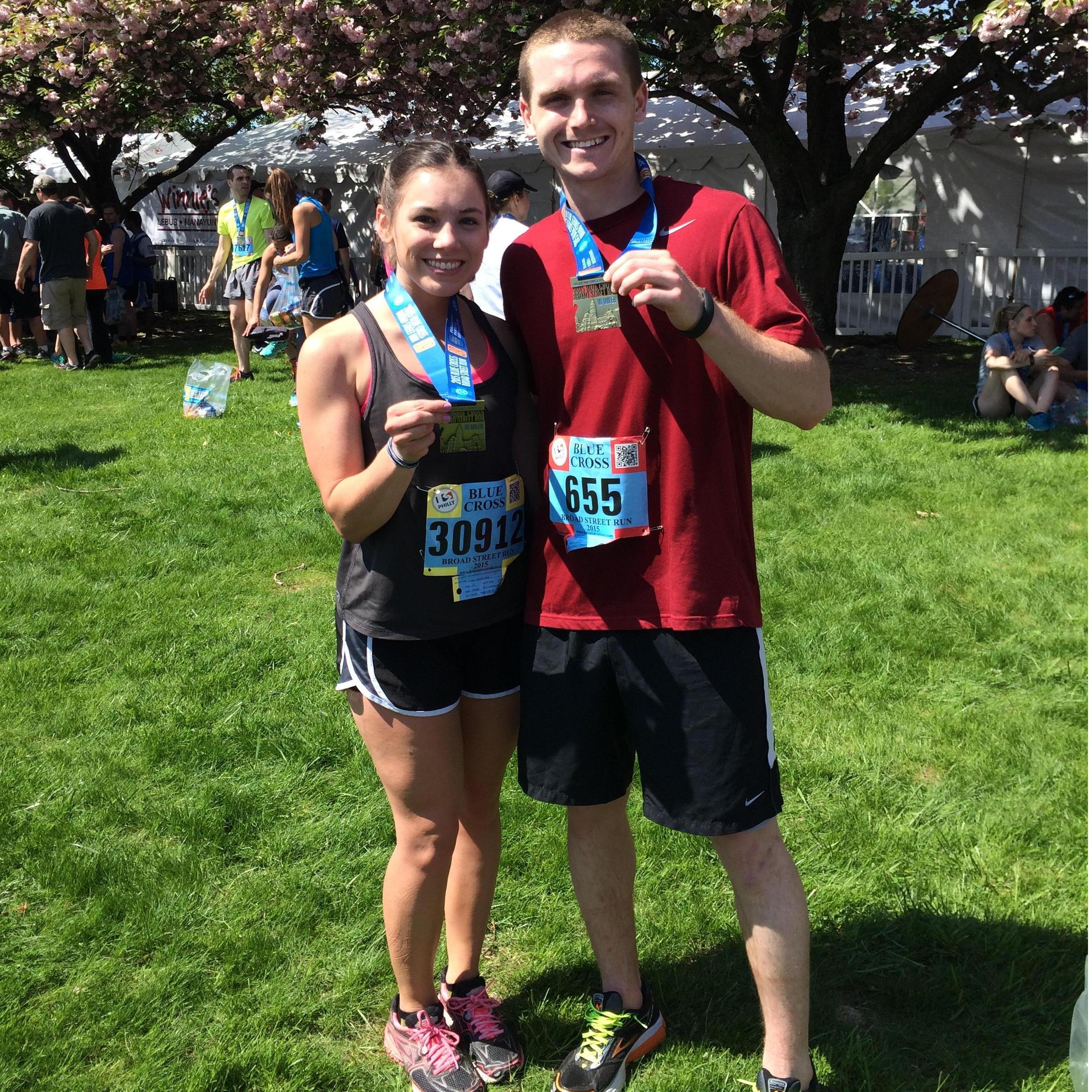 Our first race together!