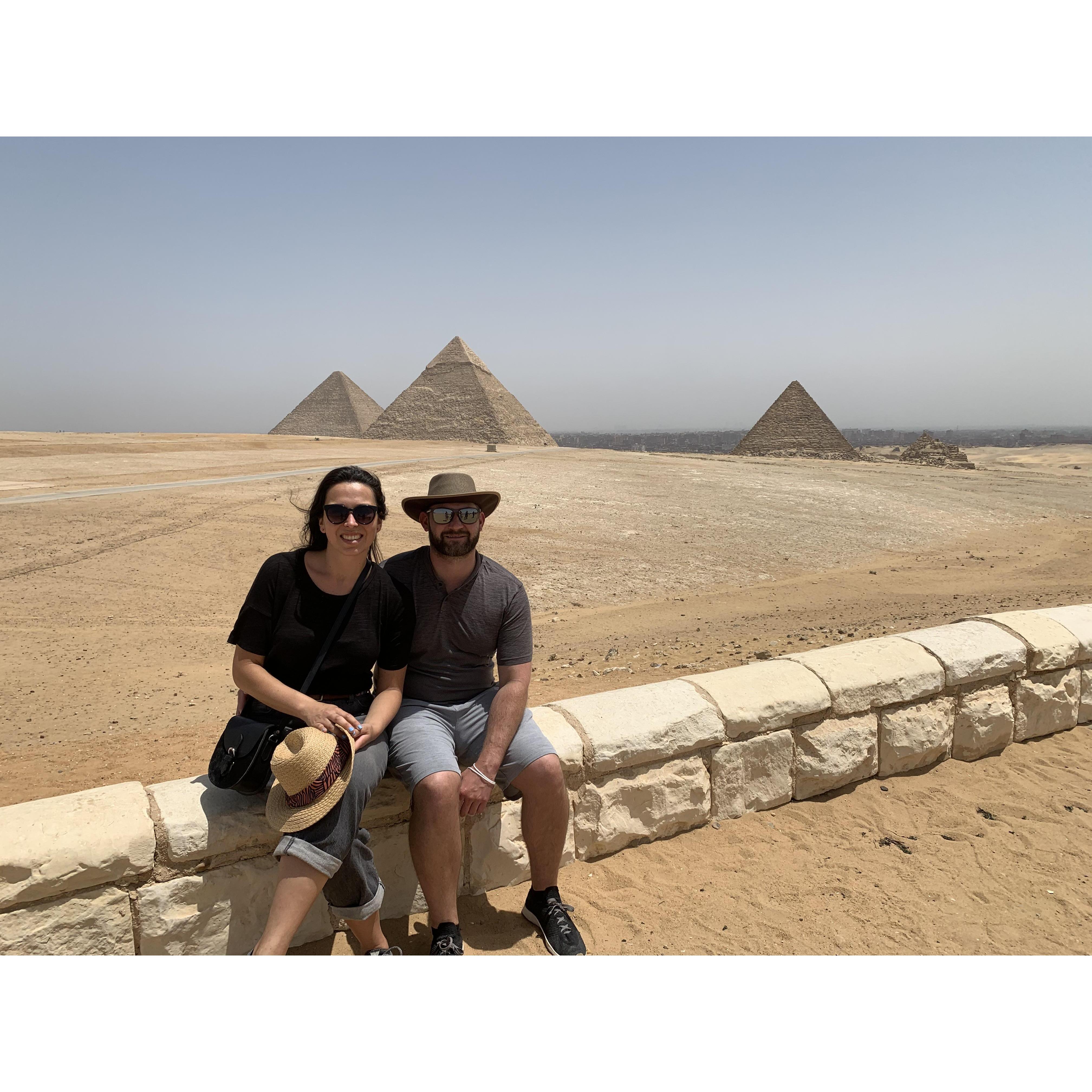 Pyramid views in Egypt