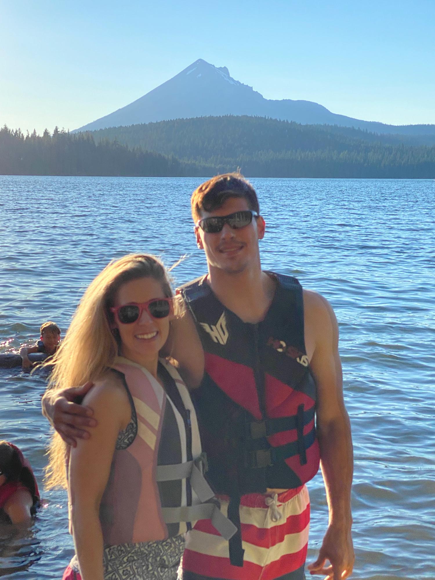 Lake of the Woods with Tanna’s siblings and their families jet skiing.