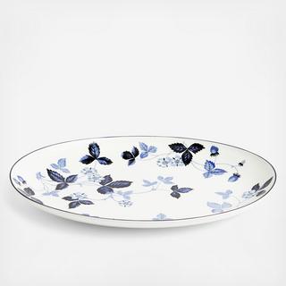 Wild Strawberry Oval Serving Plate