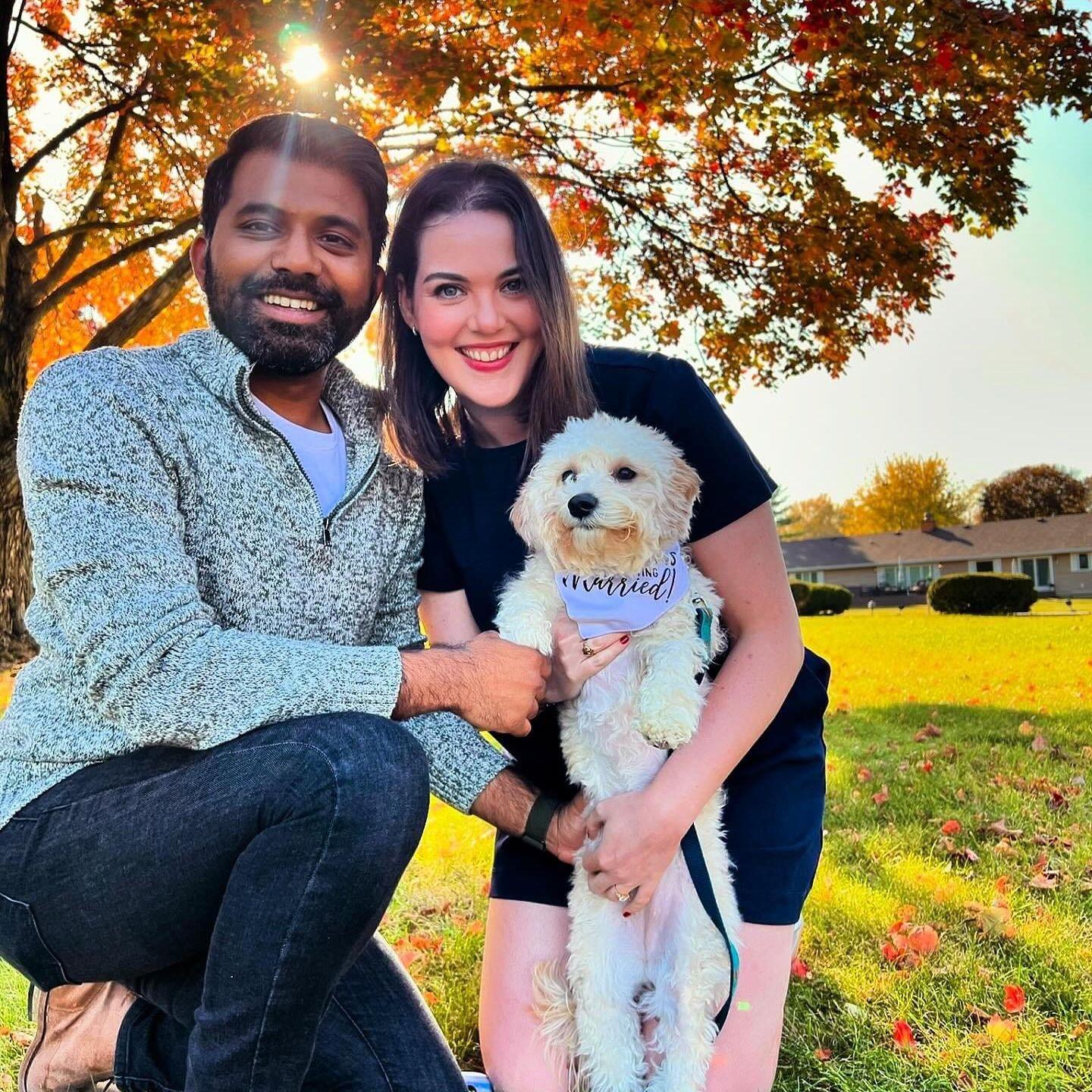 Our unofficial engagement photos at Prath's family home in Jacksonville, IL