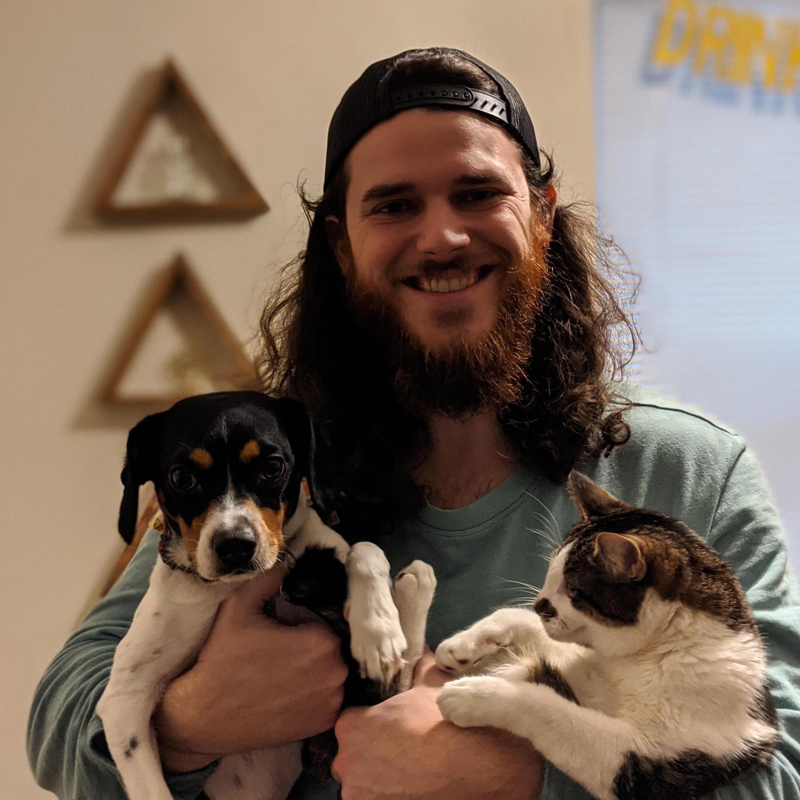 The fur babies.