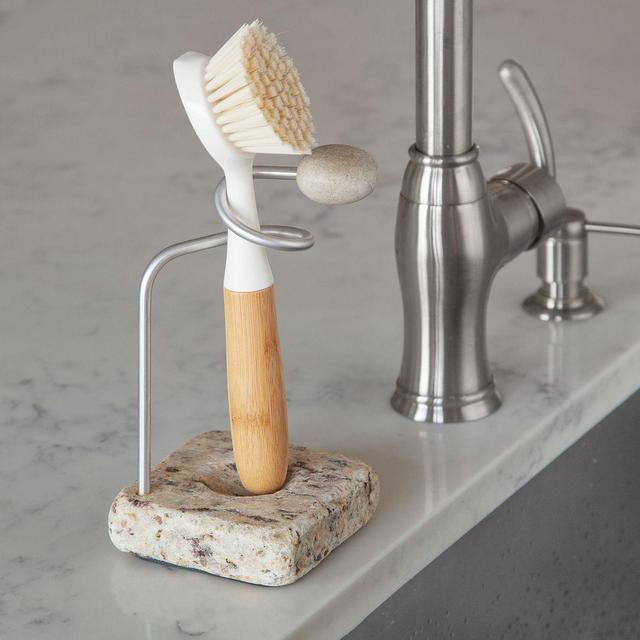 Sea Stone Dish Brush Holder