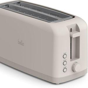 bella 4 Slice Slim Toaster, Fits-anywhere™ Color Oatmilk