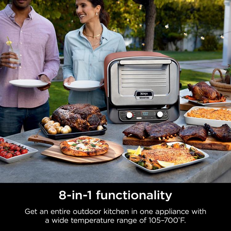 Ninja, Woodfire 8-in-1 Outdoor Oven | Zola