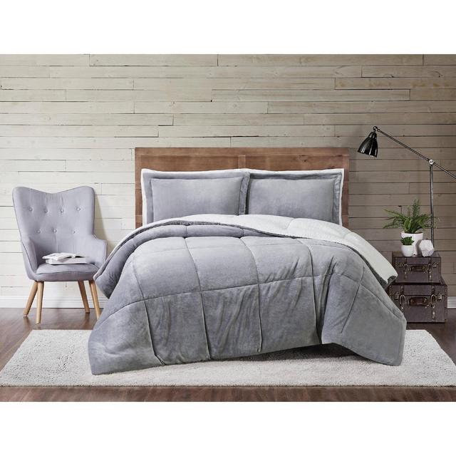 Truly Soft Everyday King Cuddle Warmth Comforter Set Gray
