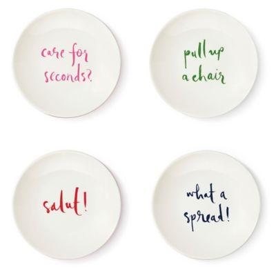 kate spade new york Salut! Tidbit Plate (Set of 4)