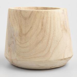 Carved Wood Planter