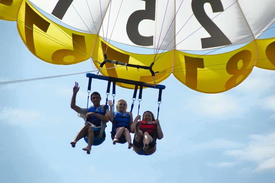 our first time parasailing