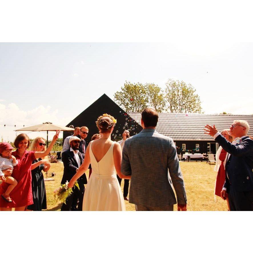 Moments after a short but sweet ceremony.