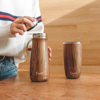 Bouteille Isotherme S'well Wood Collection – 25 Oz, Violette, Inox (neuve)