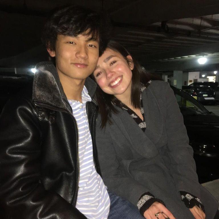 Our first picture together in 2017.