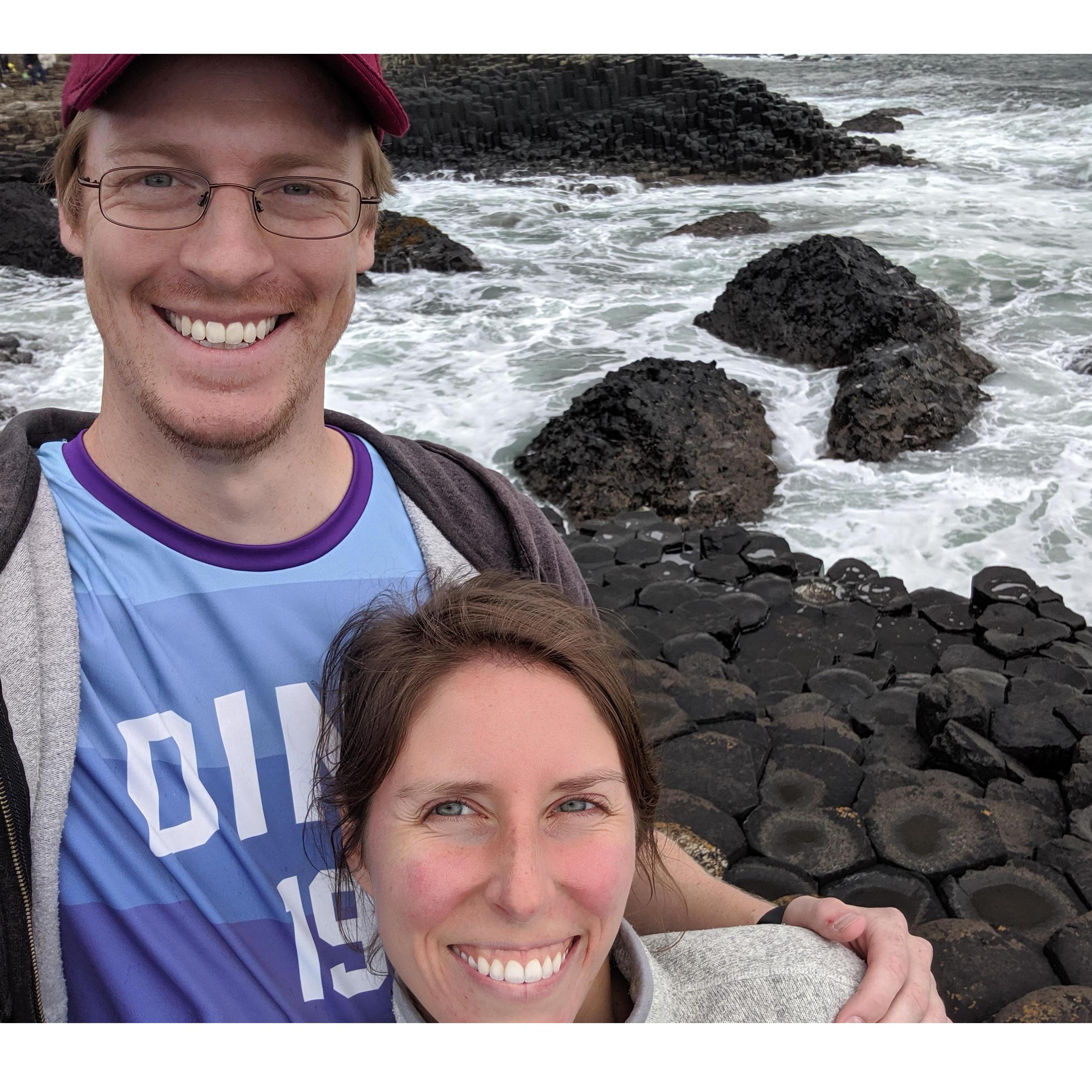 Unashamed of our touristy love of Giant's Causeway