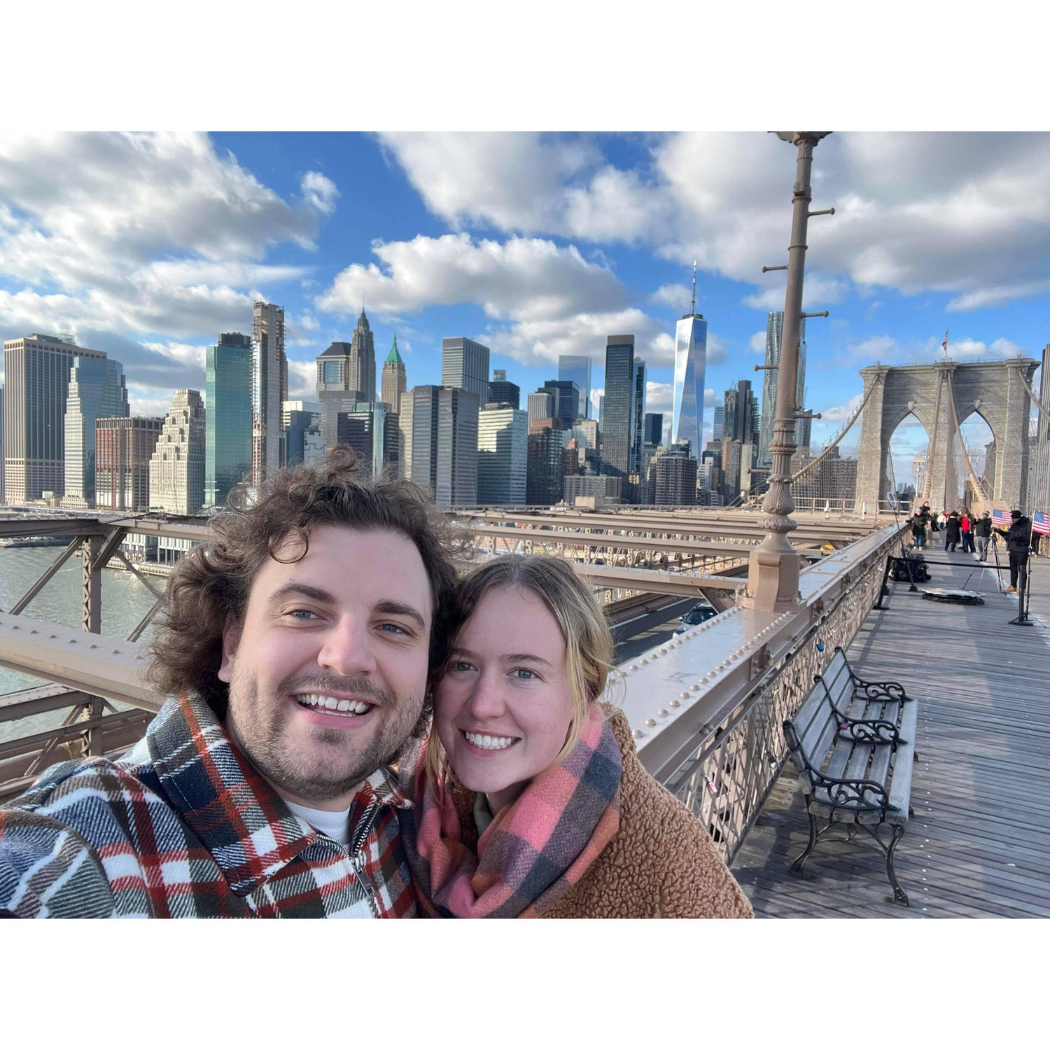 Our first trip together! Visited NYC around Christmas time.