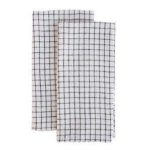 Windowpane Plaid Hand Towel, Set of 2
