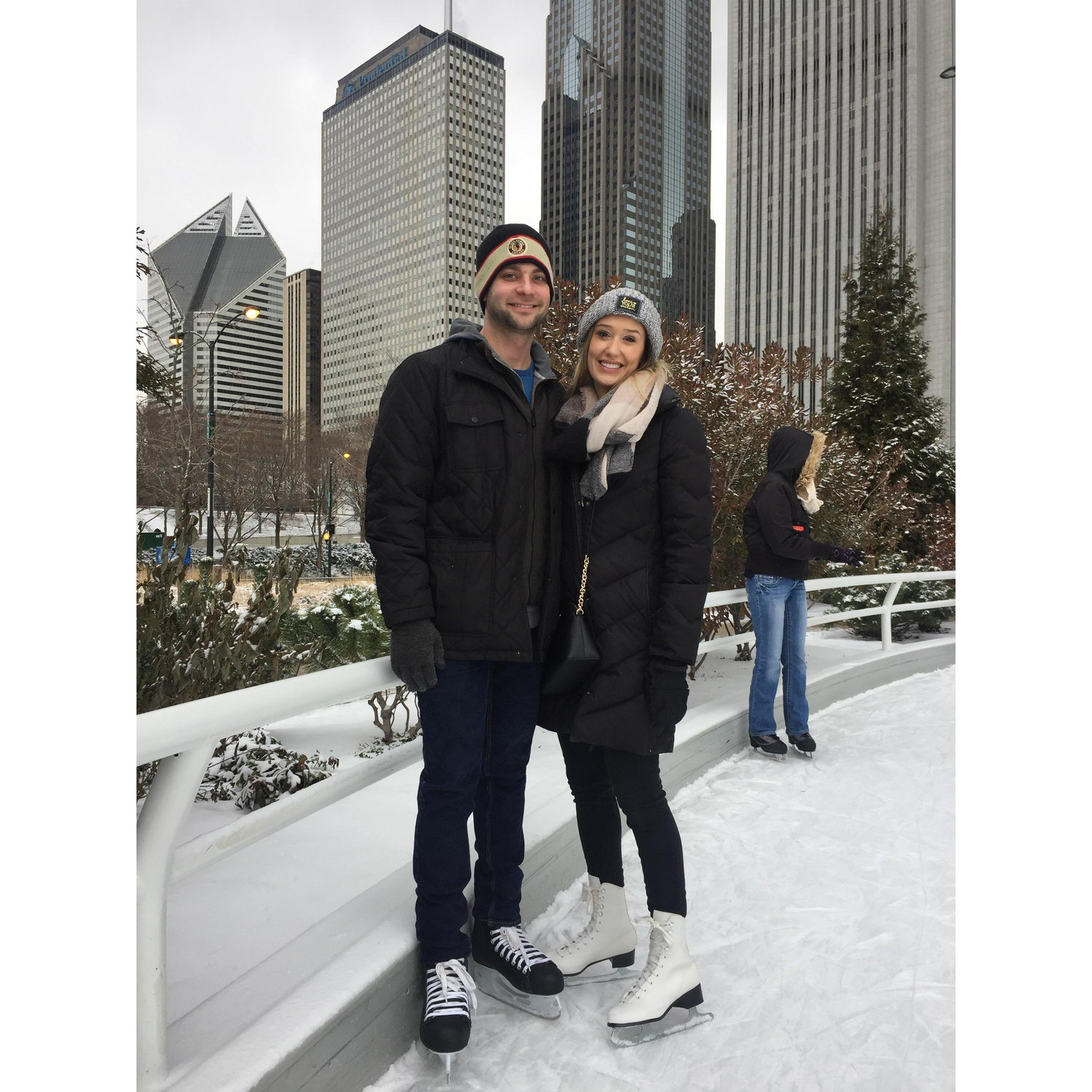 Ice skating at Maggie Daley Park
