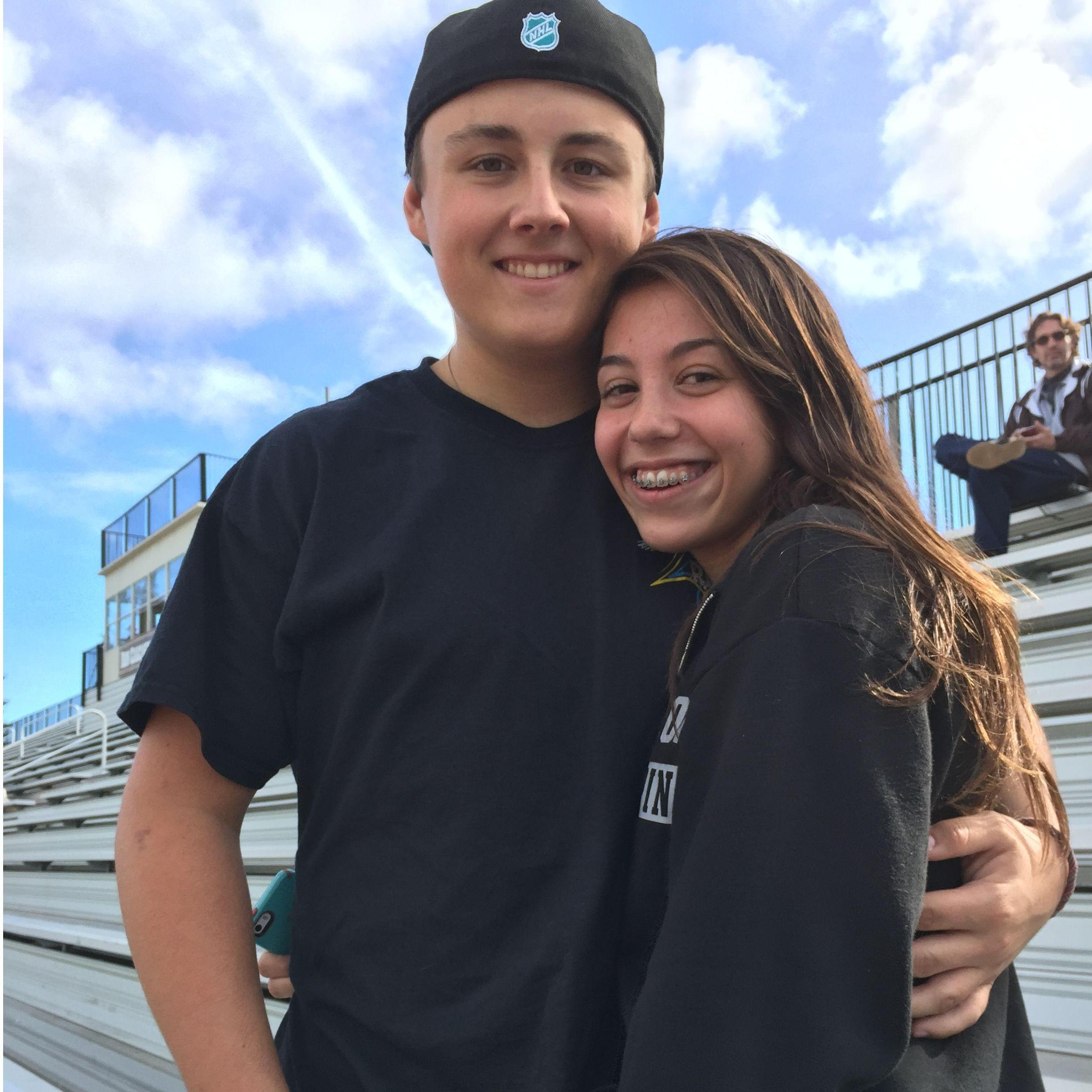 Our first ever photo together, 1 day after he officially asked me to be his girlfriend (2014)