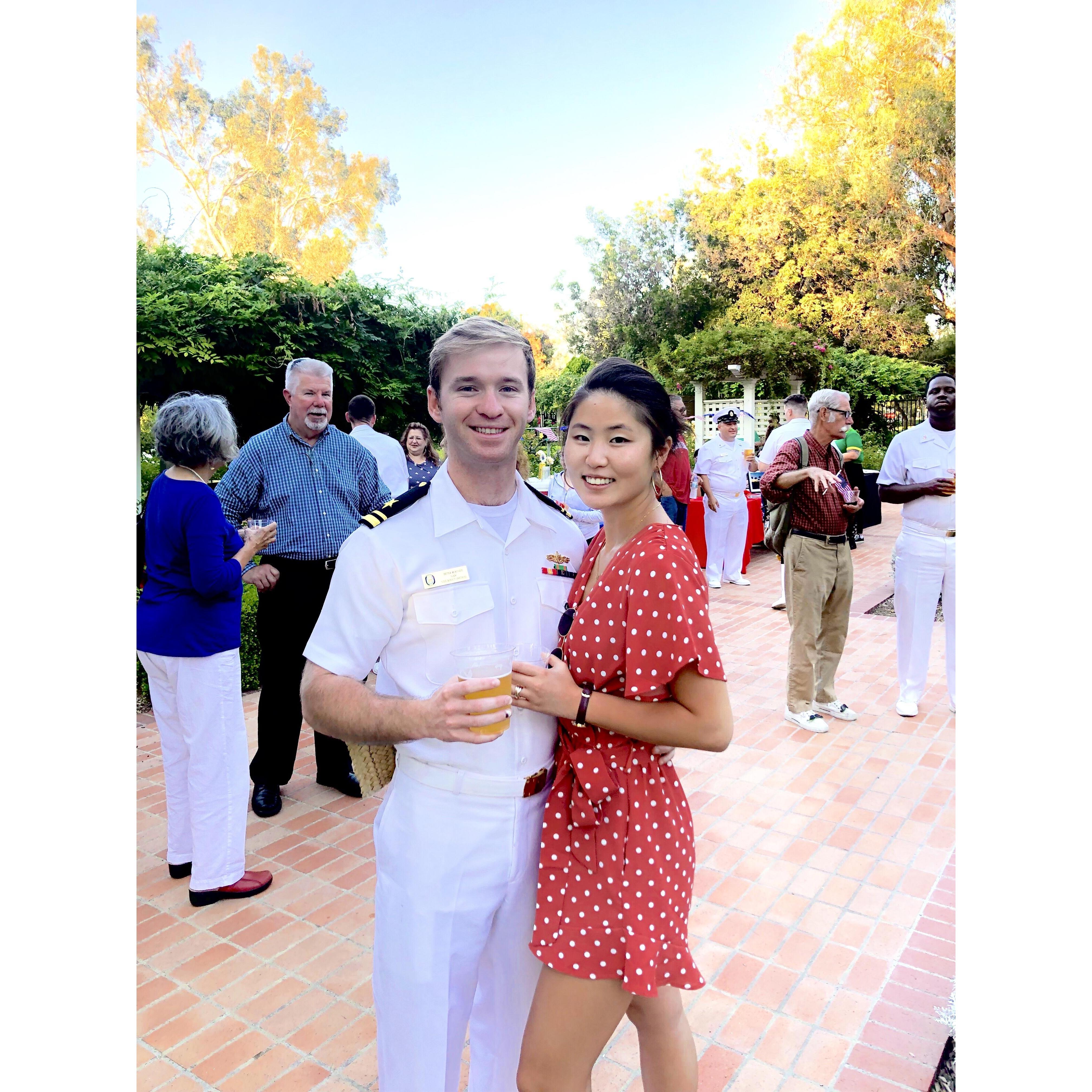 2019 - Los Angelos, California. Peter's ship pulled in for LA Fleet Week.