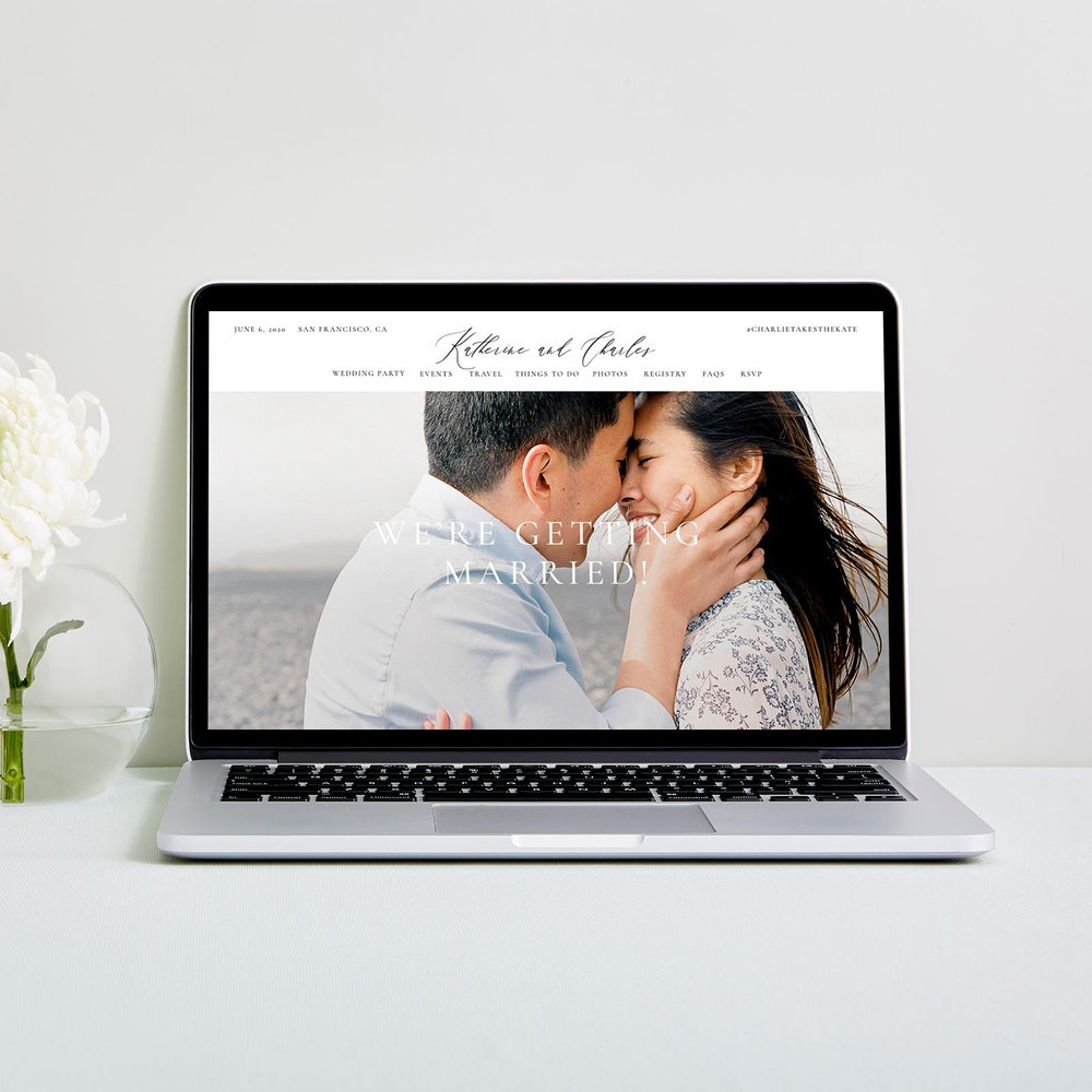 Violin Portrait | White | Zola Save The Dates
