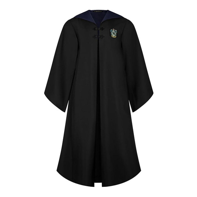 Harry Potter Adult House Robe – Official Hogwarts House Costume with Embroidered Crest, Color Lining & Wand Pocket