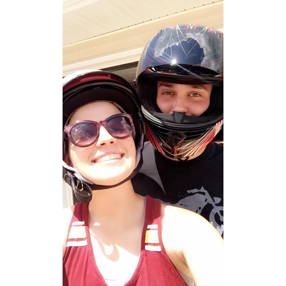 First motorcycle ride together.