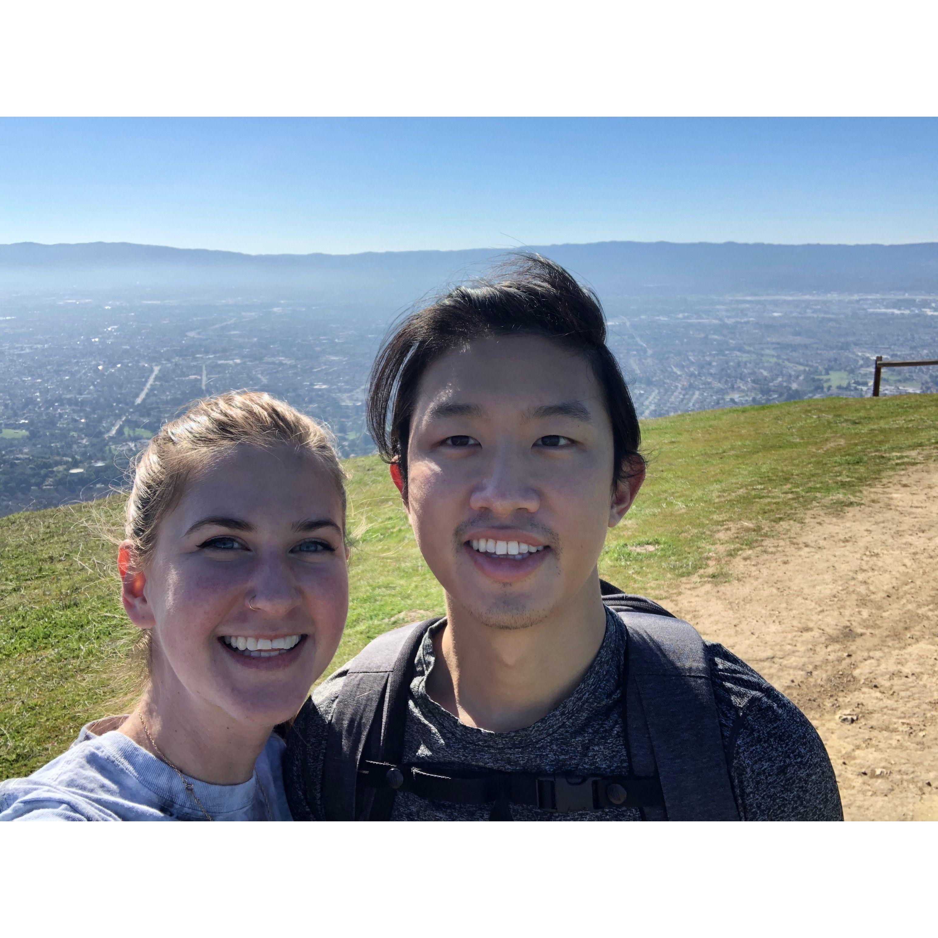 One of our many hiking trips.