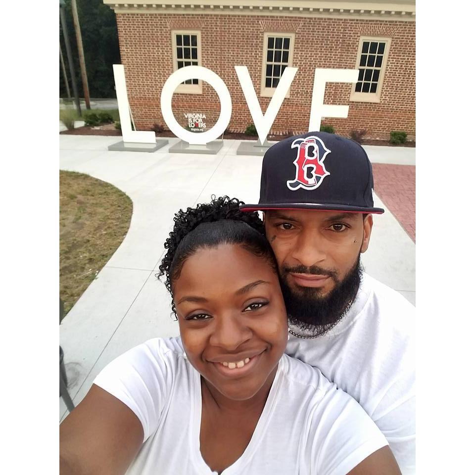 We found LOVE on a two-way street... actually it was at a rest stop near the Virginia-North Carolina border.