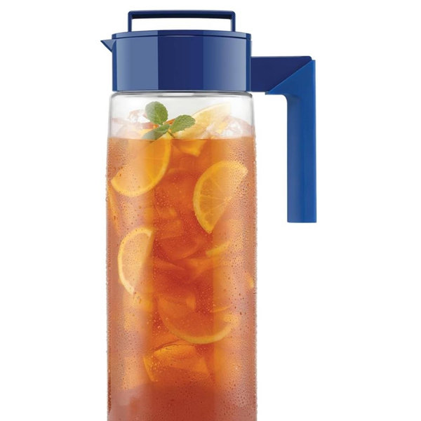 Takeya Patented and Airtight Pitcher Made in the USA, BPA Free Food Grade Tritan Plastic, 2 qt, Blueberry