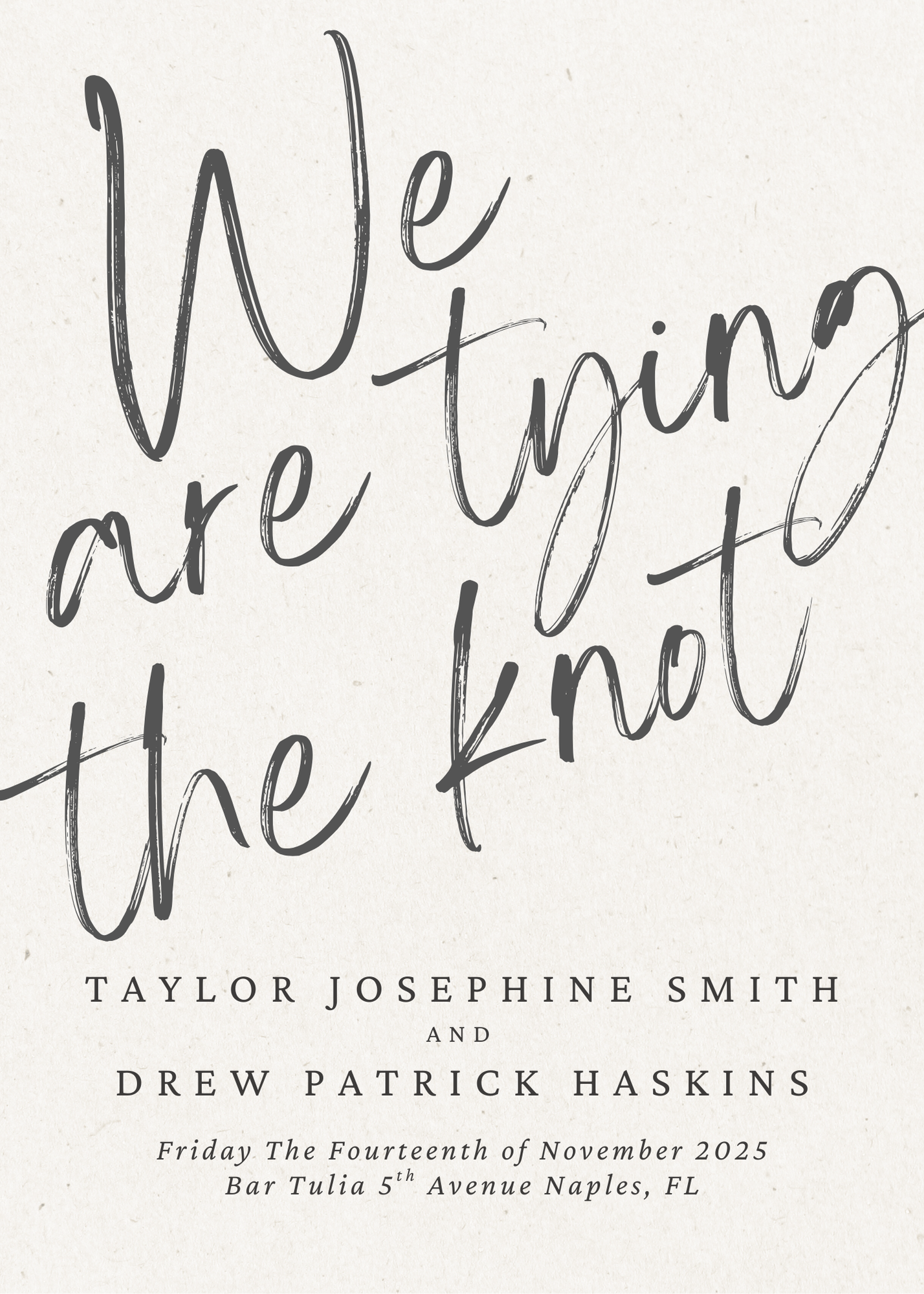The Wedding Website of Taylor Josephine Smith and Drew Patrick Haskins
