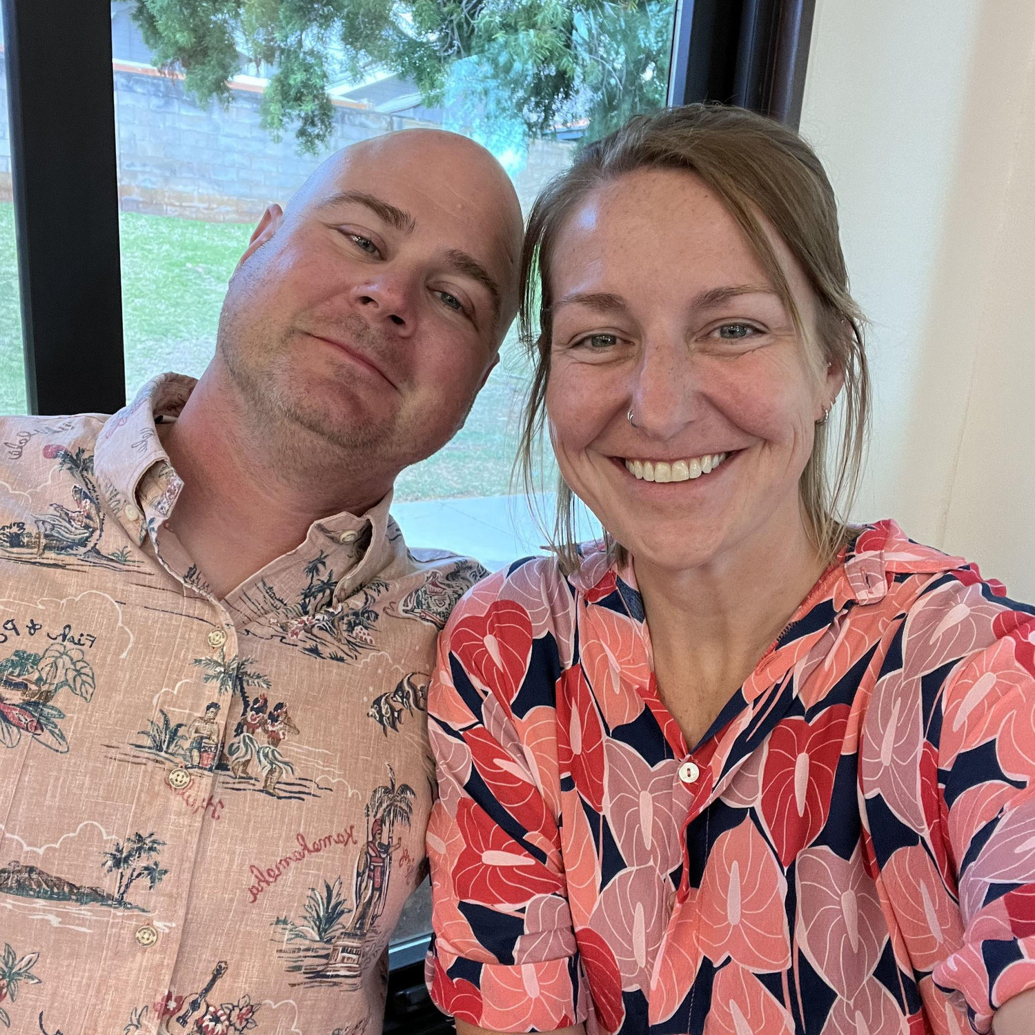 You know it’s serious when the aloha wear starts matching.
