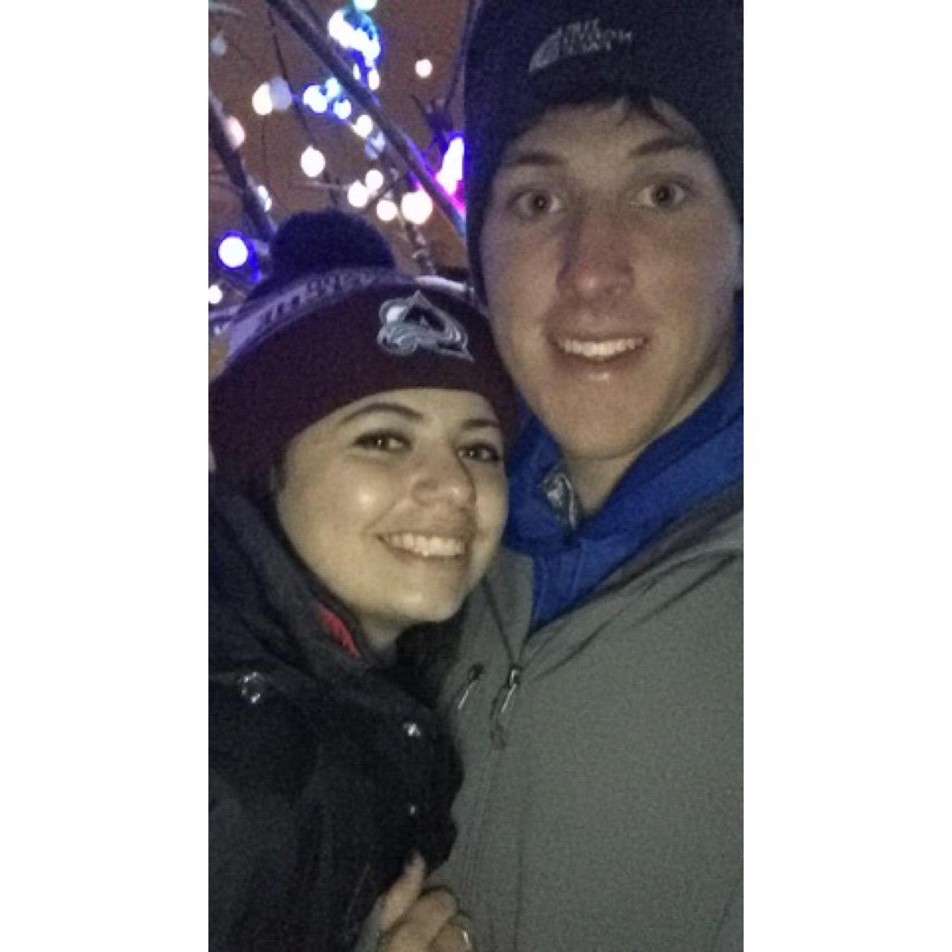 Our first trip to Denver Zoo Lights together