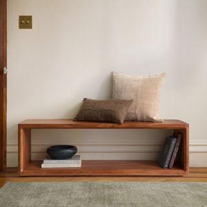 West Elm Calla Entryway Bench (56") in Walnut