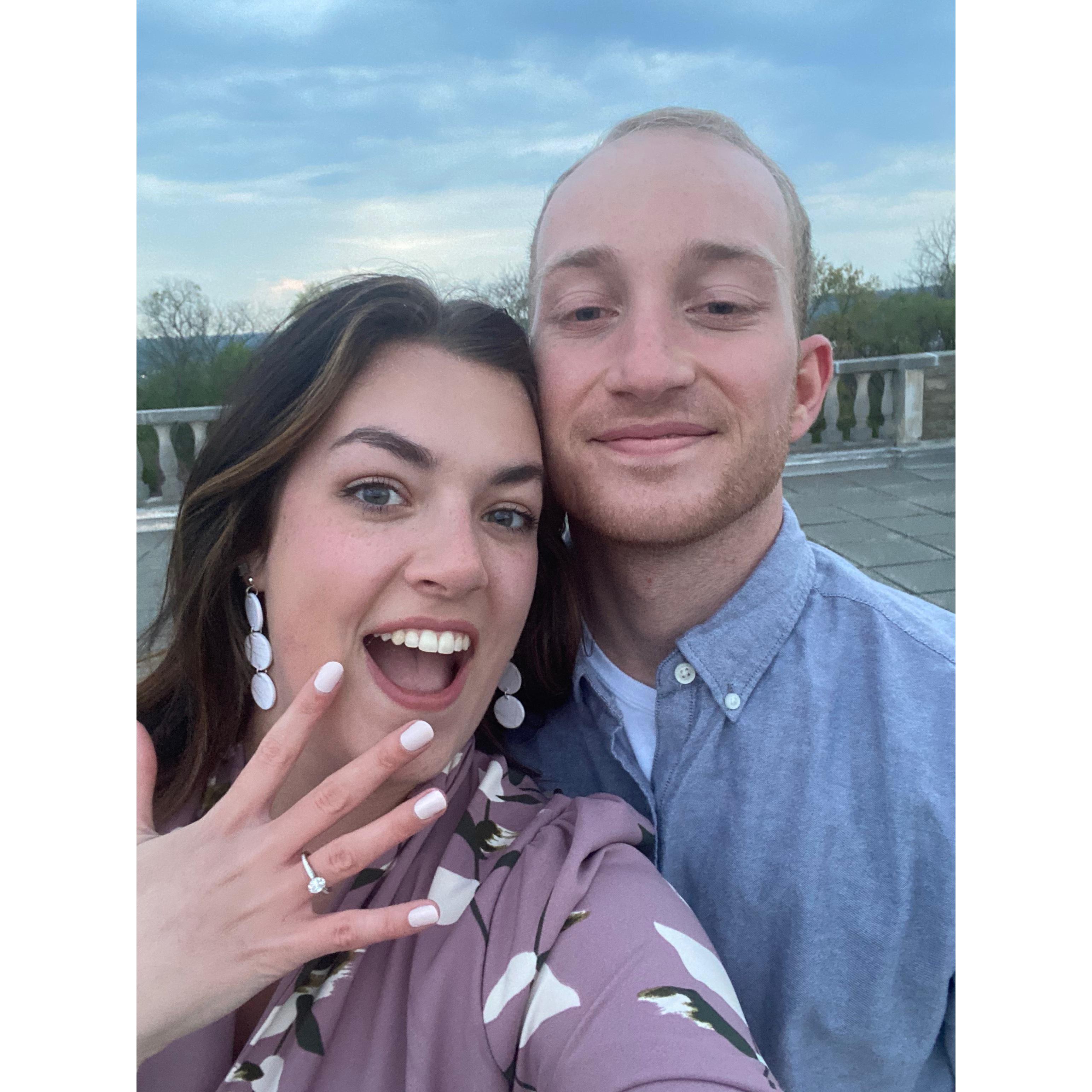 We got engaged!! On our 5 year anniversary <3 04/20/2021