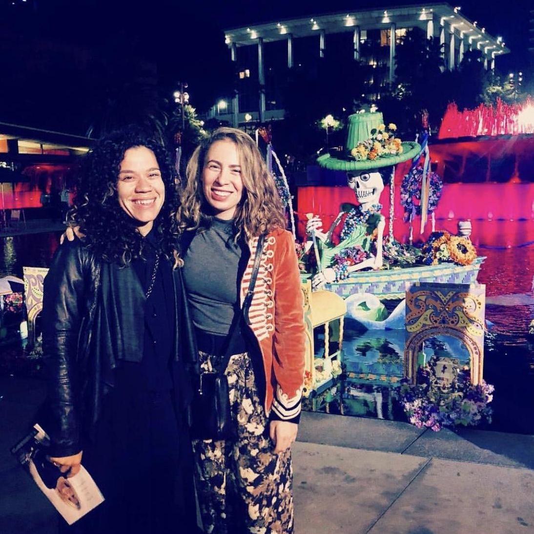 Date night at the Ahmanson with Dia De Los Muertos ofrendas.
