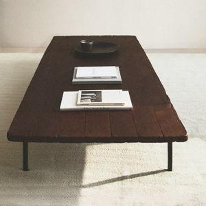 BEVELED WOODEN COFFEE TABLE