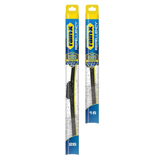 Rain-X 810348 Repellency Water Repellent Wiper Blades, 26" & 16" Windshield Wipers, All Weather Streak-Free for Enhanced Visibility w/Water Repellency Formula [Amazon Exclusive]