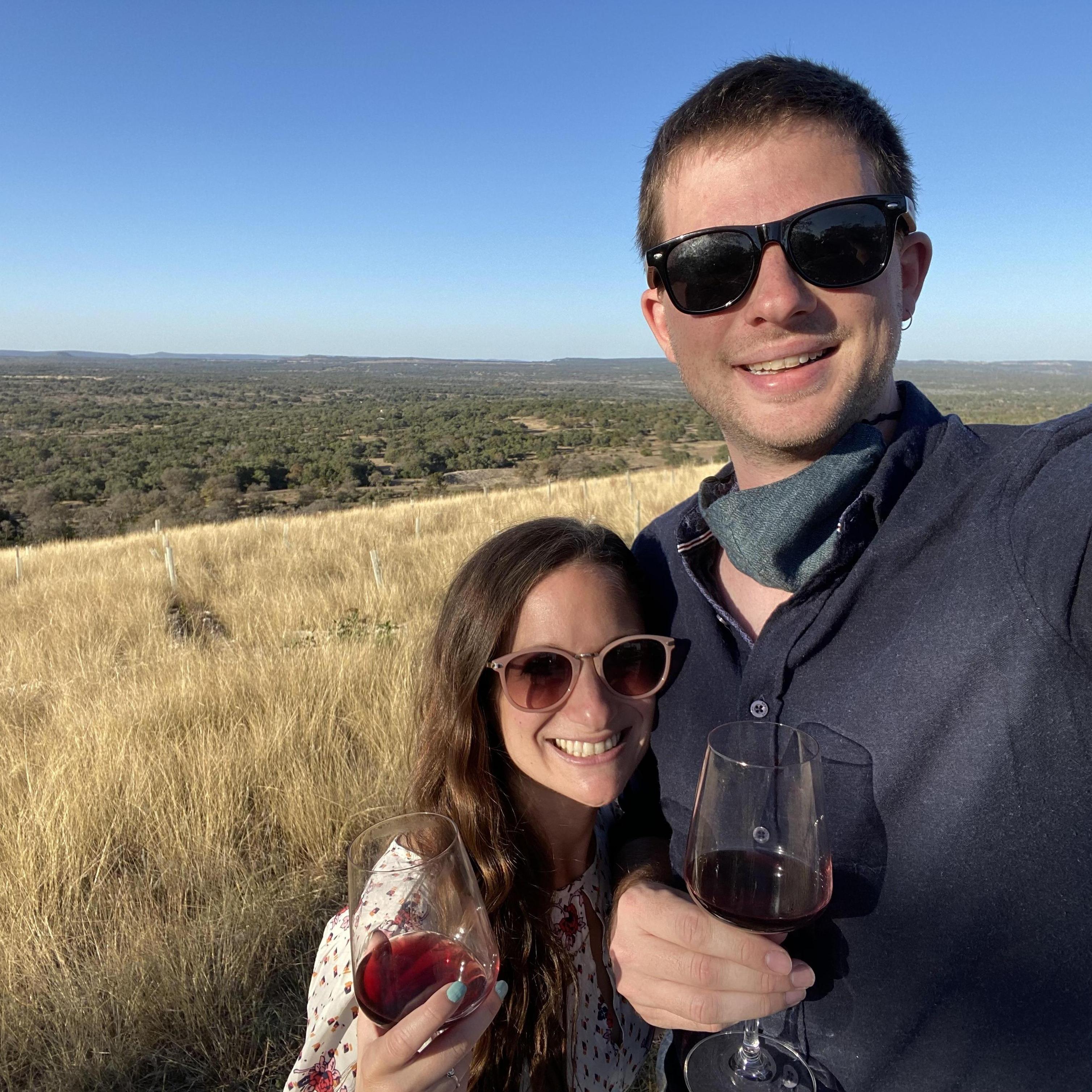 Would-be wedding wine tasting in Fredericksburg last November