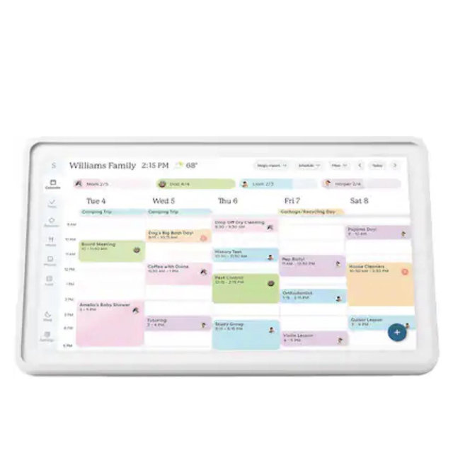 Skylight - Calendar 2: 15 Inch Touchscreen Smart Calendar and Chore Chart - White