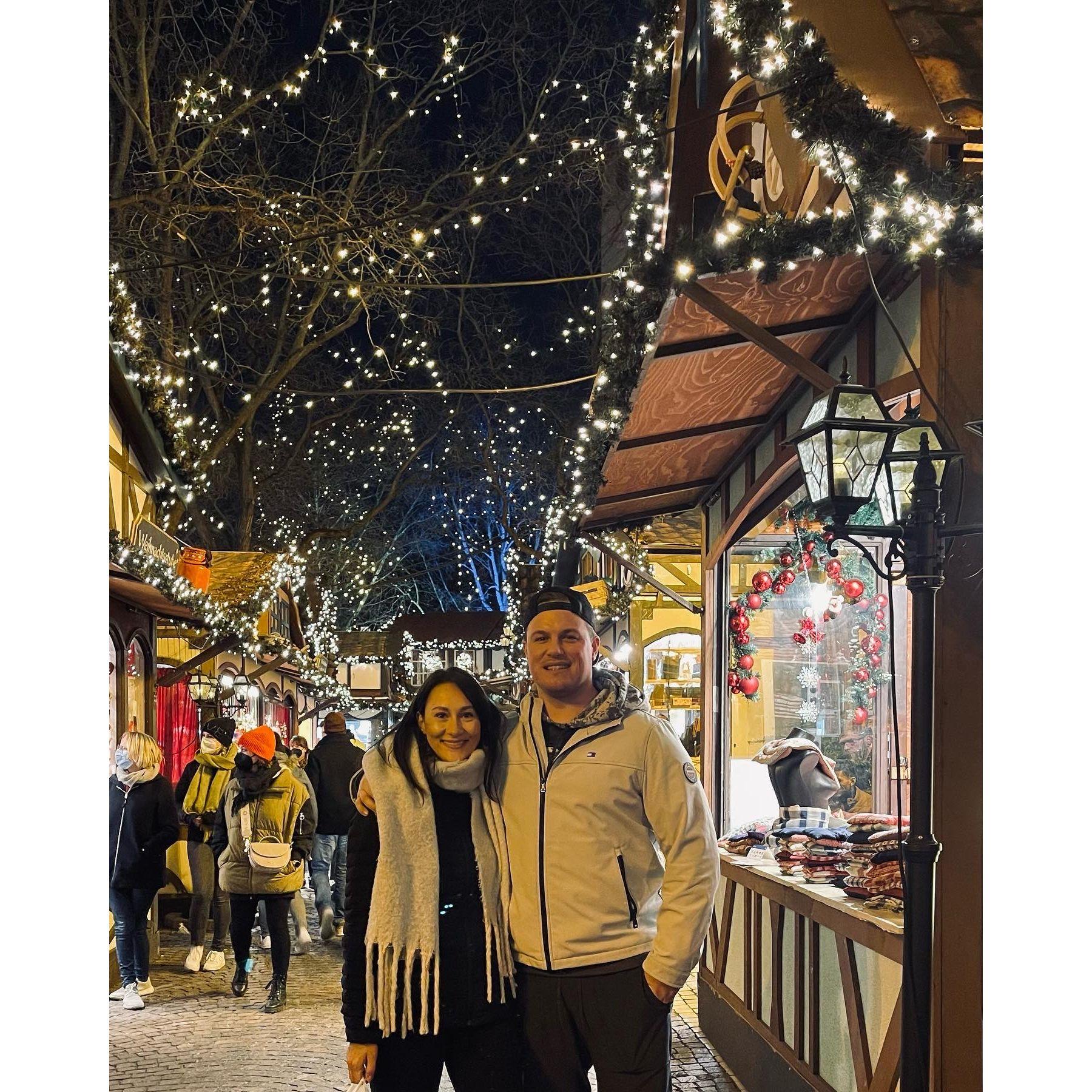 Taking in the Christmas spirit at the Christmas Market in Cologne.