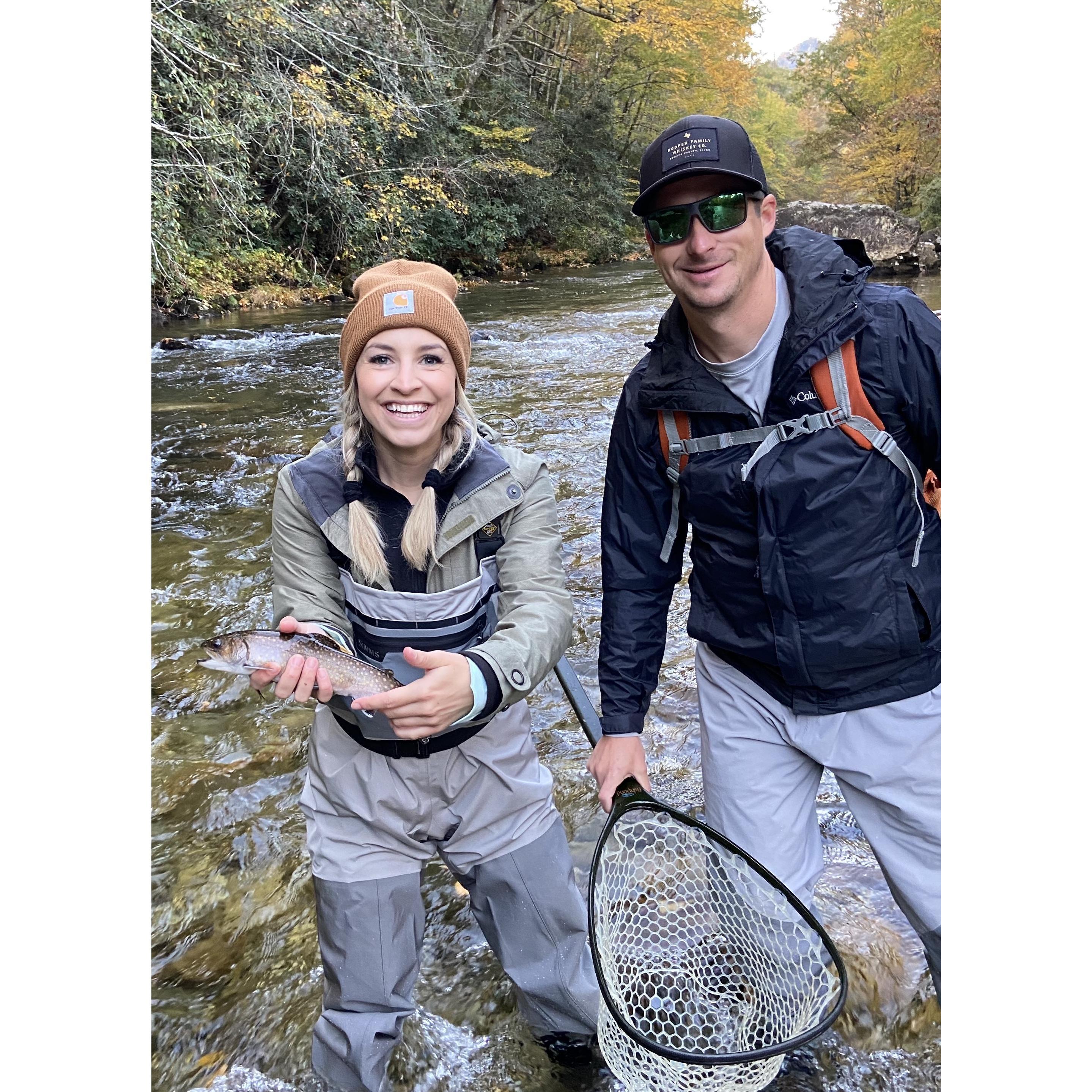 Fly Fishing in Asheville! Another thing we are sure to do in Banff!
