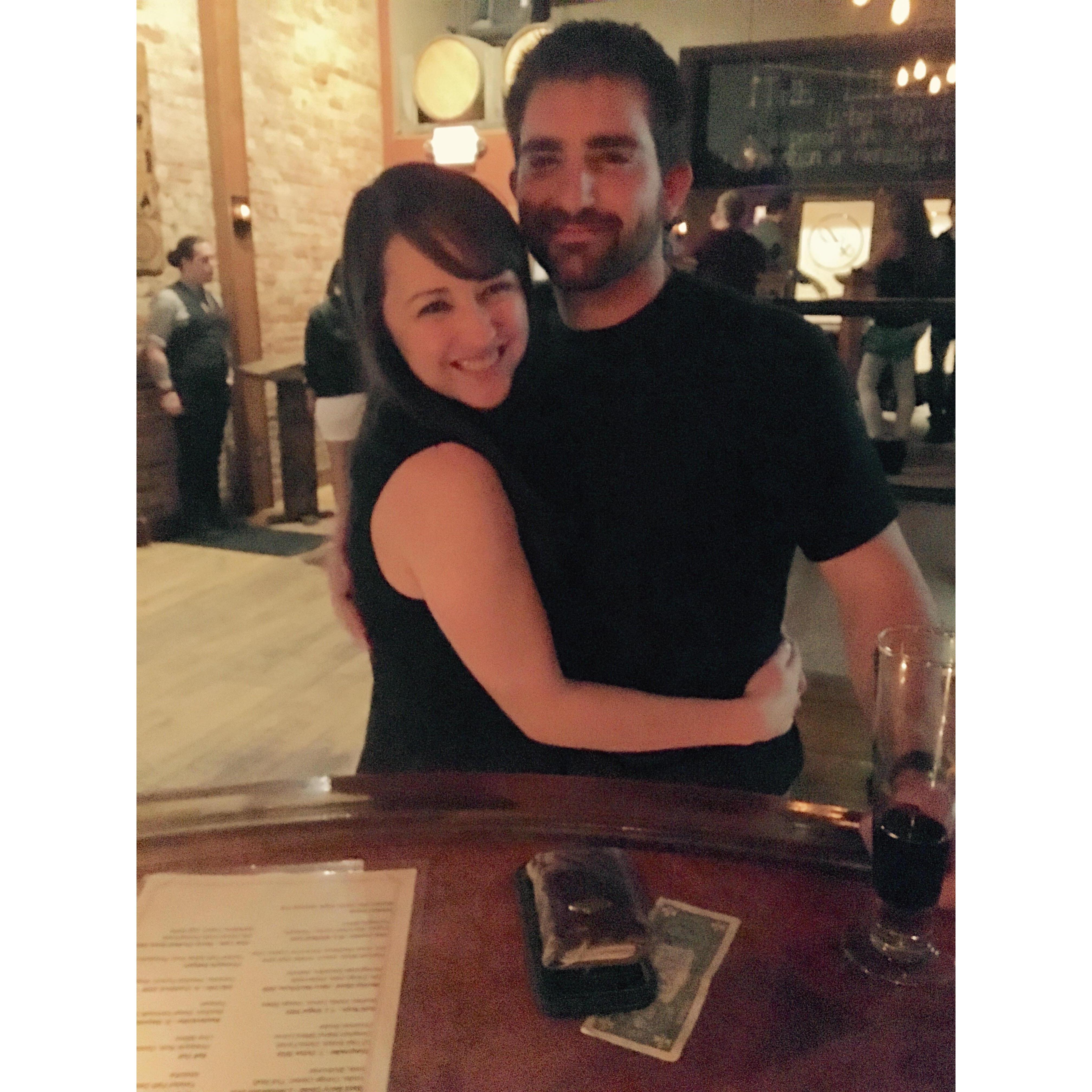Our first photo together! May 2017